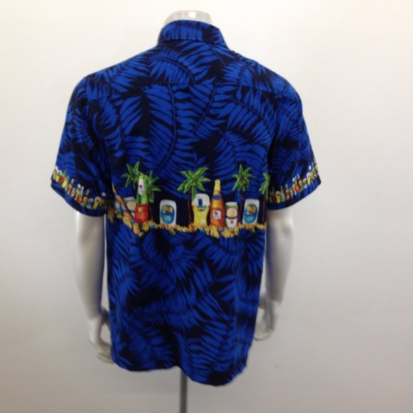 Maui Maui Tropical Hawaiian Beer Shirt Men's - Picture 6 of 7
